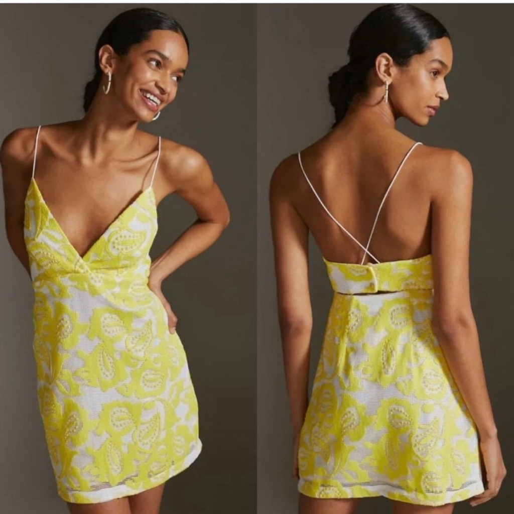 Cutest Yellow Anthropology Dress !!!